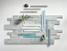 Island Stone glass essential tiles for kitchen backsplash and shower walls. Shop mosaic subway 2x8 tiles and square 12x12 tile.
