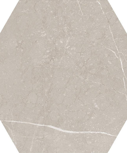 floor tiles hexagon porcelain 8x9 Hex Petra sand