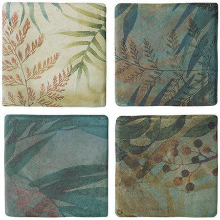 aqua wellness porcelain tile matte 4 3x4 3 Green Solid