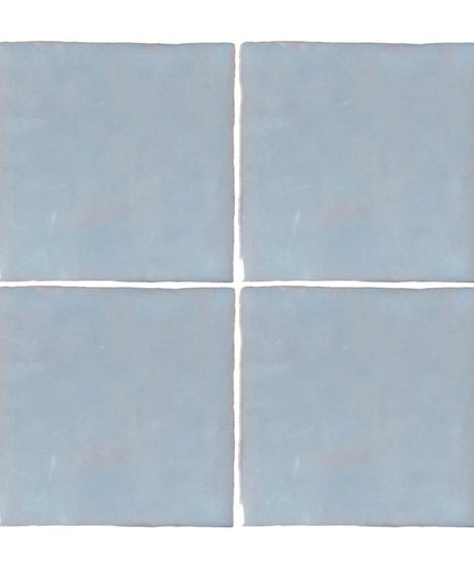 lyric blue ceramic wall tile 5x5