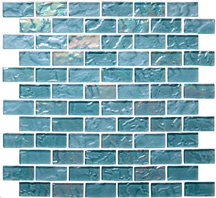 offset lava glass mosaic tile 1x2 Offset Hazy Wave