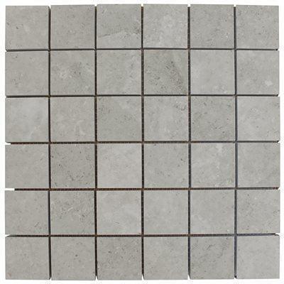 ages mosaic limestone look porcelain tile matte 2x2 Mosaic Fumo