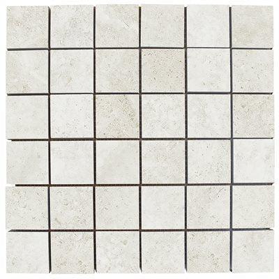 ages mosaic limestone look porcelain tile matte 2x2 Mosaic Perla