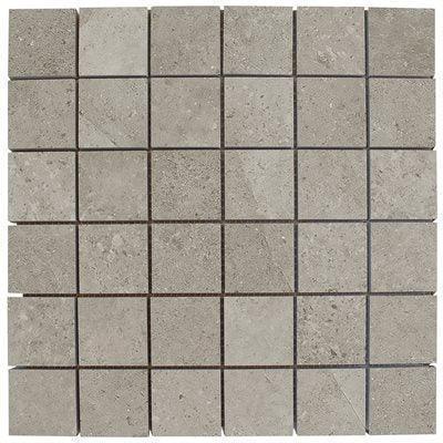 ages mosaic limestone look porcelain tile matte 2x2 Mosaic Tortora