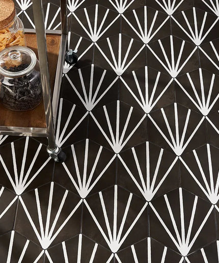 aries-black-white-lines-hex-tile-floors