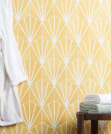 aries-yellow-white-lines-hex-tile-walls