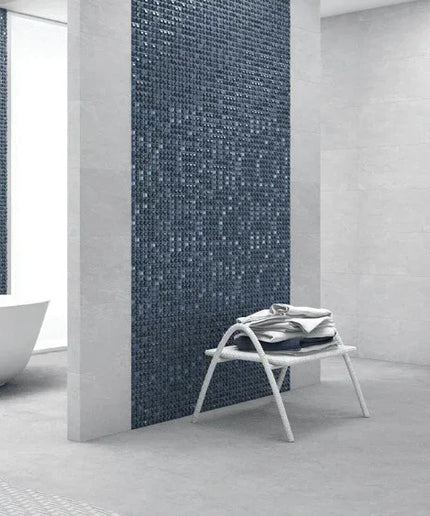 aura squares glass mosaic 1x1 aura black