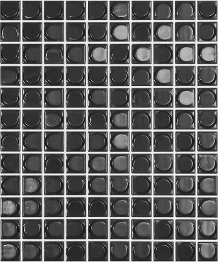 aura squares glass mosaic 1x1