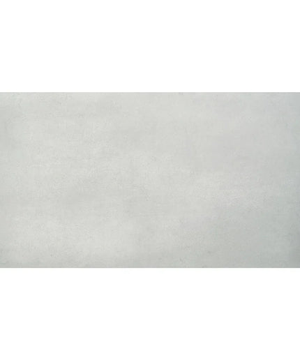 Metallic silver rectangular tile on a white background