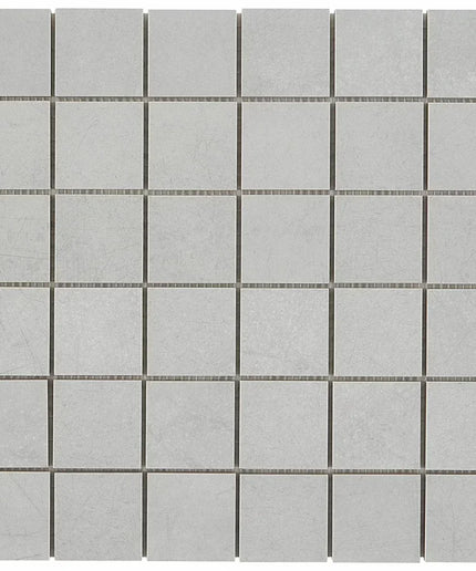 Gray square tiles arranged in a grid pattern