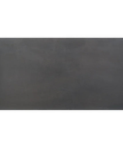 Rectangular black tile on a white background