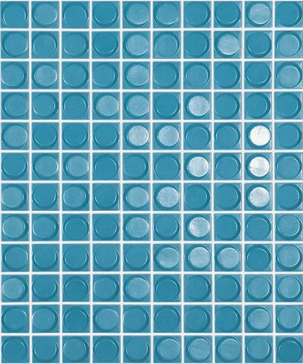 aura squares glass mosaic 1x1 aura white