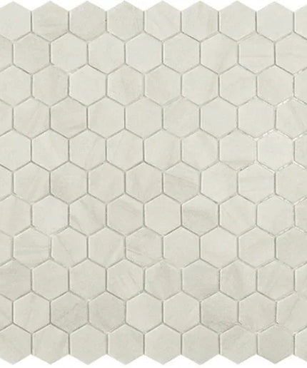 desert hexagon glass mosaic 1 4x1 4 bone desert hexagon