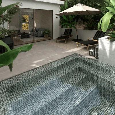 nature bright squares glass mosaic tile