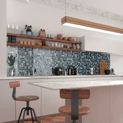 nature bright squares glass mosaic tile