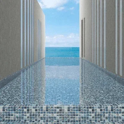 nature bright squares glass mosaic tile