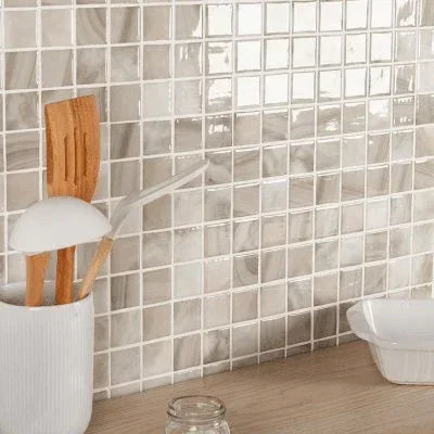 nature bright squares glass mosaic tile