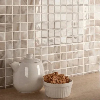 nature bright squares glass mosaic tile