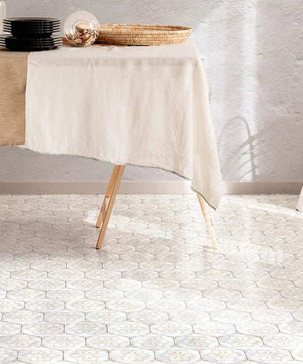 champagne-deco-hex-porcelaintile-5x6-floor