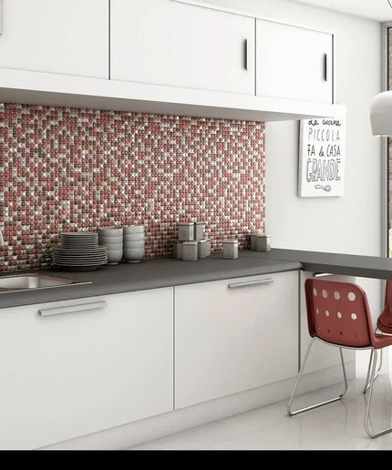 aura squares glass mosaic 1x1