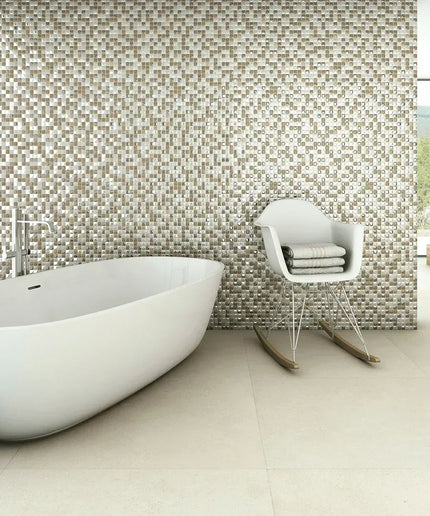 aura squares glass mosaic 1x1