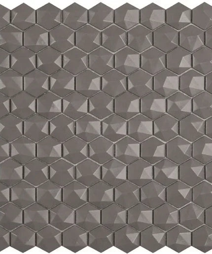 nordic 3d hexagon glass mosaic 1 4x1 4 light grey nordic 3d hexagon glass mosaic