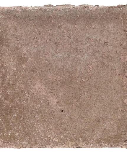Square tile with a textured brown surface