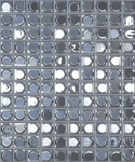 aura squares glass mosaic 1x1