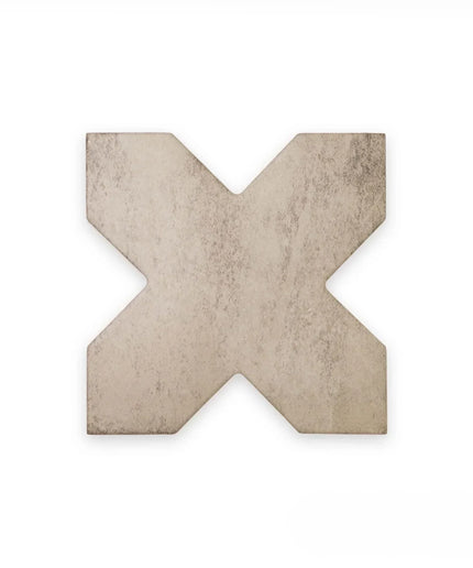 cross dimensional tile 7x7 grey