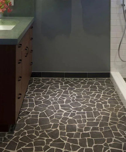 basalt volcanic random tumbled floor tile