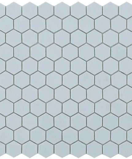 nordic hexagon glass mosaic 1 4x1 4 light grey nordic hexagon glass mosaic