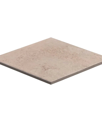 Beige square tile on a white background