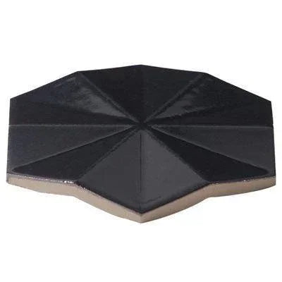 ogassian hexagon metallic glaze porcelain tile 3d 6