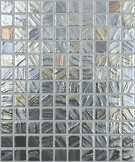arts squares glass mosaic tile 1x1 antartica