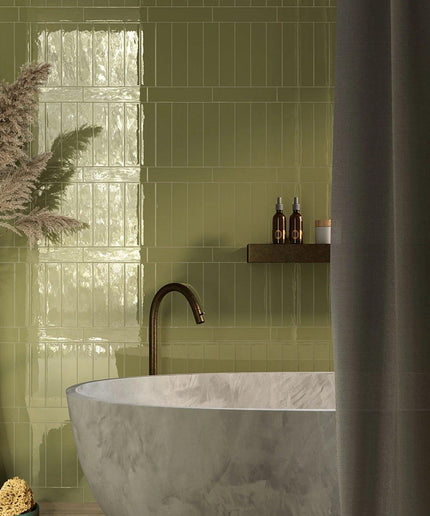 muschio wall 2x10 subway tile glossy