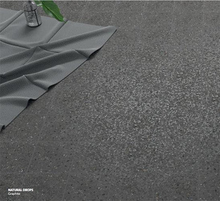 natural drops field tile matte 7x7 Color Drops Graphite
