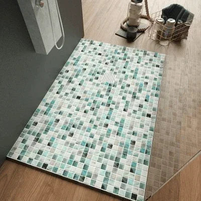nature matte squares glass mosaic tile