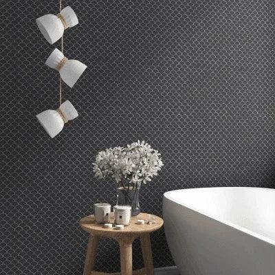 nordic hexagon glass mosaic 1 4x1 4