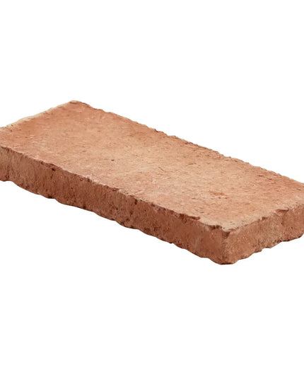 Rectangular red brick on a white background