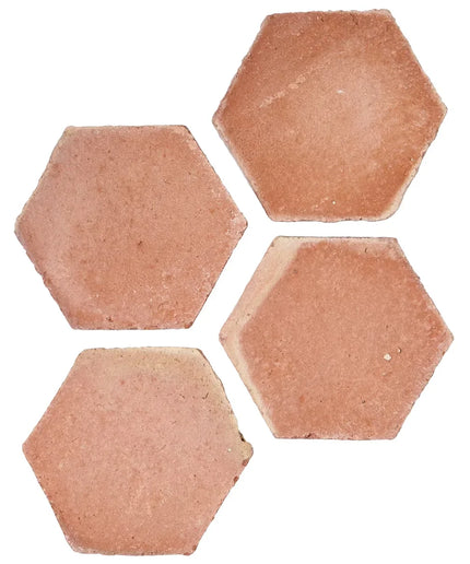 Terracotta Clay Presealed Hexagon Tile Matte 4"