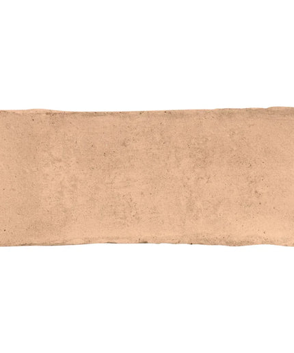 Rectangular beige cushion on a white background