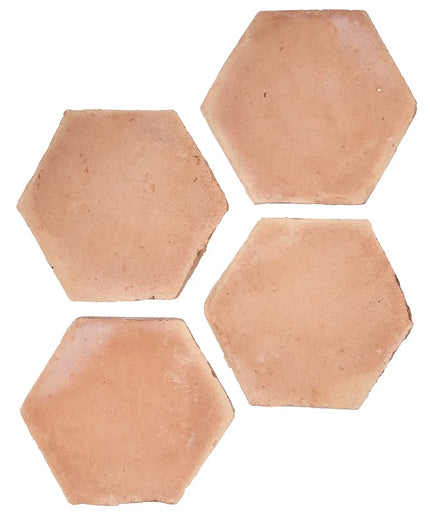 Terracotta Clay Presealed Hexagon Tile Matte 4"