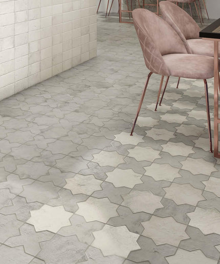 star cross dimensional tile grey floors