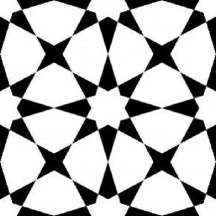 Black and white geometric pattern