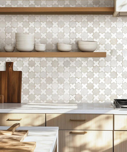 star cross lambswool 12x12 mosaic wall tile