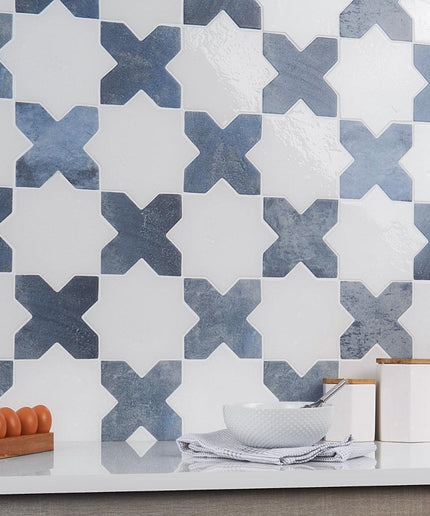 star and cross tile 6x6 denim