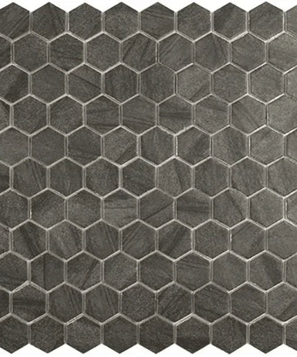 desert hexagon glass mosaic 1 4x1 4 cloud dancer desert hexagon
