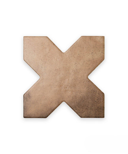 cross dimensional tile 7x7 terracotta