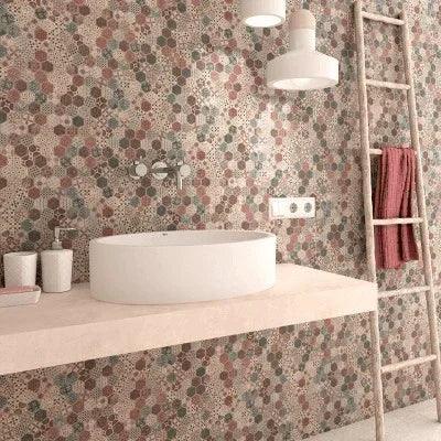 terre hexagon glass mosaic 1 4x1 4