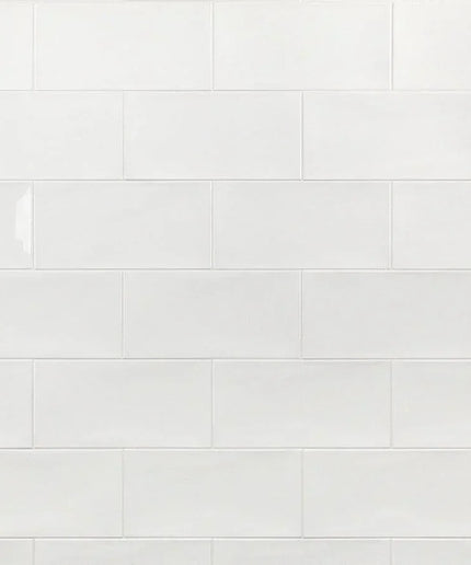 white 5x10 wall tile
